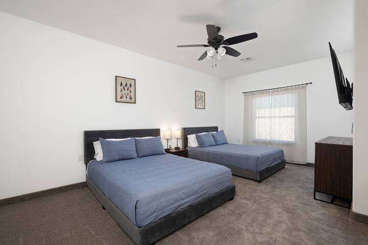 Bedroom with two beds
