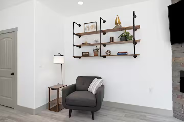 Cozy reading nook