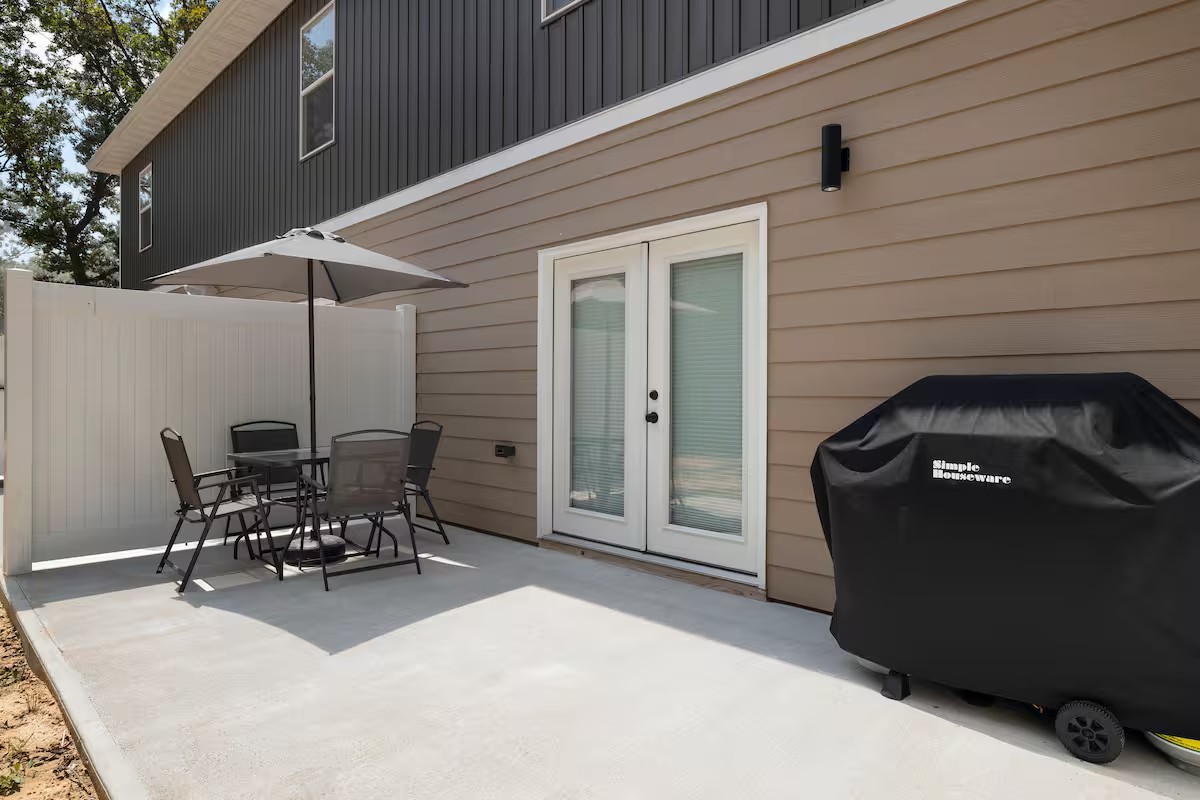 Patio with seating