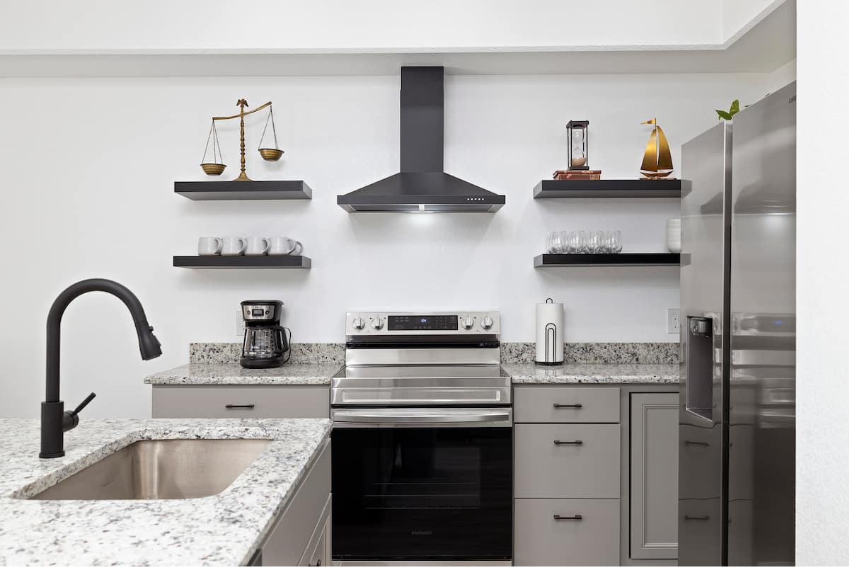 Kitchen — scale & decor