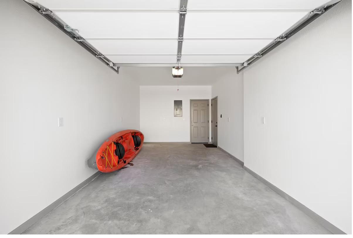 Garage with kayak storage