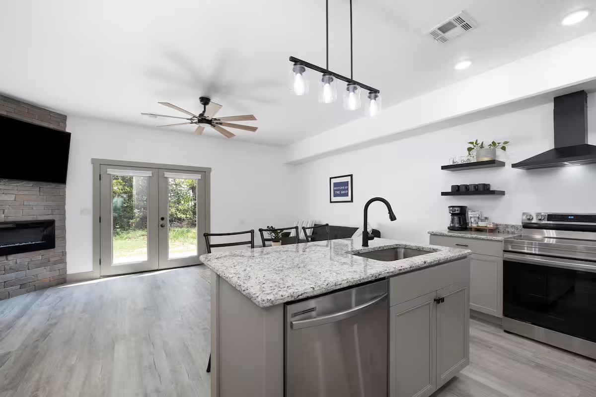 Island & french doors